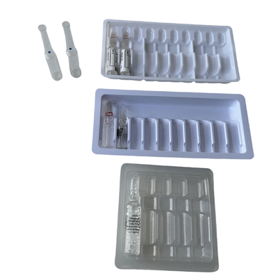 Envase para inyección de agua 1ml 2ml 3ml botella de vidrio bandeja de ampolla Etiqueta personalizada
