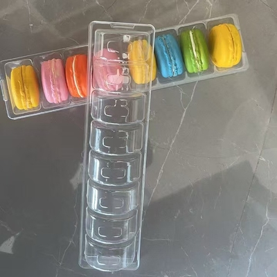 6 palets Embalaje de plástico bandeja de macarrones Embalaje soporte de alimentos personalizados