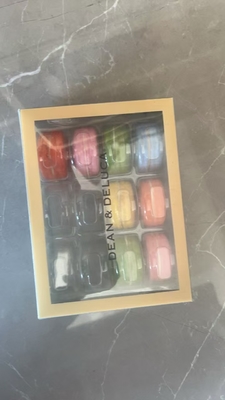 12 Embalaje de palets de plástico Embalaje de cajas transparentes de macarrones Embalaje de bandejas de macarrones Embalaje de combinación Personalización