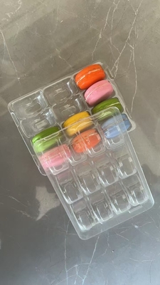 12 Embalaje de palets de plástico Embalaje de cajas transparentes de macarrones Embalaje de bandejas de macarrones Embalaje de combinación Personalización