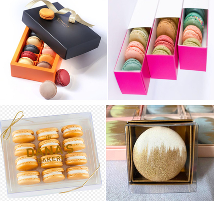 13 Capas Macaron Display Stand Macaron Cartón Embalaje Impresión personalizada