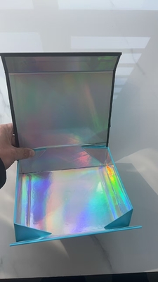 Caja de regalo plegable ecológica con macarrón automático