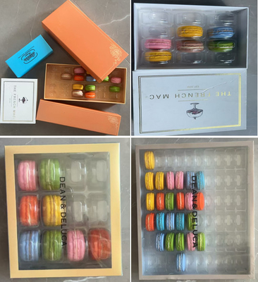 Embalaje de macarrones Caja de regalo de macarrones Embalaje bandeja de macarrones Macarrones 24 6 8 12 16 18 21 24 30 33 35 40 Embalaje de 60 piezas Macarrones Caja de plástico de macarrones Caja de papel de macarrones Stand de exhibición de macarrones Macarrones Torre de suministro