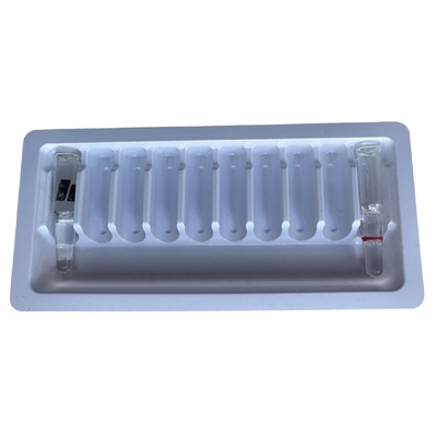 Envasador de ampollas de PET 1 ml 2 ml de agua para inyección de medicamento en ampolla envasador personalizado