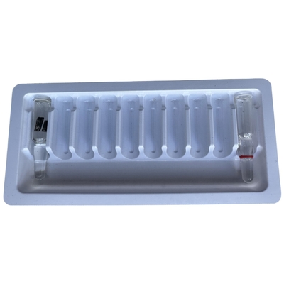 Envases de ampollas de PET 1 ml 2 ml de agua para inyección de medicamento ampolla envases personalizados mayorista