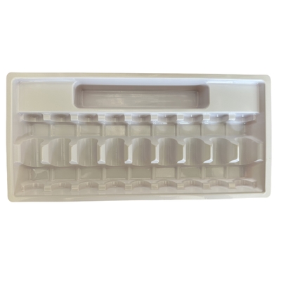 PET10ml de embalaje caja de plástico bandeja de ampolla de seguridad personalizada productos clave bandeja de ampolla personalizada