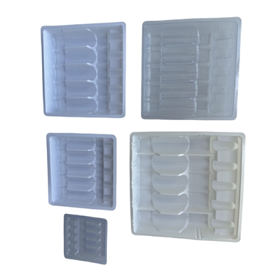 PET10ml de embalaje caja de plástico bandeja de ampolla de seguridad personalizada productos clave bandeja de ampolla personalizada