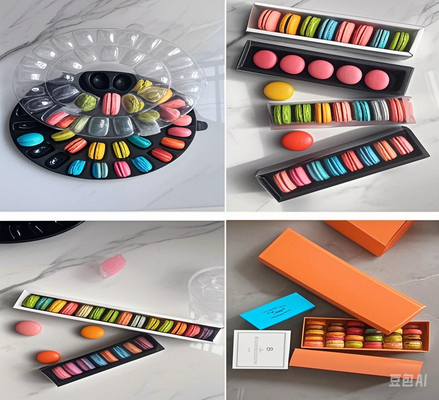 Personalice sus pedidos para llevar con embalajes de macarrones de plástico personalizados