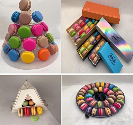 Personalice sus pedidos para llevar con embalajes de macarrones de plástico personalizados