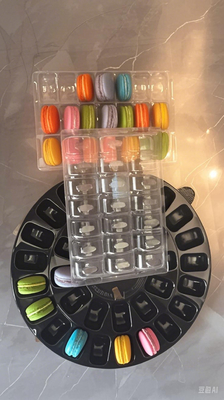 Personalice sus pedidos para llevar con embalajes de macarrones de plástico personalizados