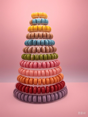 Estand de exhibición de Macarón de 13 pisos Torre de Macarón de 13 pisos Torre de exhibición de Macarón