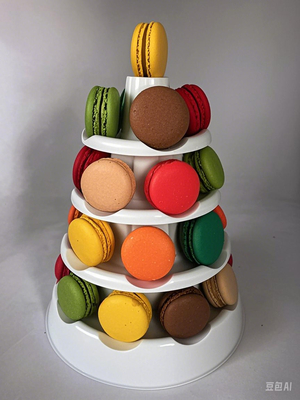 Estand de exhibición de Macarón de 13 pisos Torre de Macarón de 13 pisos Torre de exhibición de Macarón