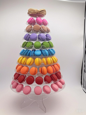 Estand de exhibición de macarrones de 13 pisos Estand de exhibición de macarrones de 13 pisos Estand de exhibición de macarrones multipropósito Estand de exhibición de macarrones multipropósito Torre de macarrones
