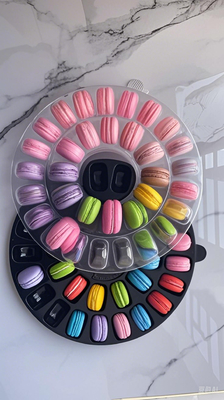Suministro Macaron 12 embalaje bandejas de macaron cajas de papel de macaron bandejas de plástico de macaron cajas de regalo de macaron cartones de macaron