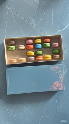 Suministro Macaron 24 embalaje bandejas de macaron cajas de papel de macaron bandejas de plástico de macaron cajas de regalo de macaron cartones de macaron