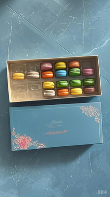 Suministro Macaron 24 embalaje bandejas de macaron cajas de papel de macaron bandejas de plástico de macaron cajas de regalo de macaron cartones de macaron
