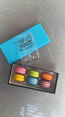 Suministro Macaron 6 embalaje bandejas de macaron cajas de papel de macaron bandejas de plástico de macaron cajas de regalo de macaron cartones de macaron