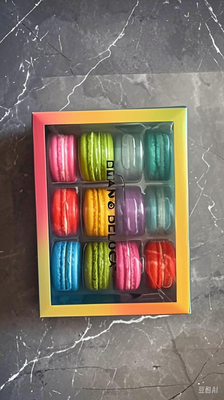 Suministro Macaron 12 embalaje bandejas de macaron cajas de papel de macaron bandejas de plástico de macaron cajas de regalo de macaron cartones de macaron