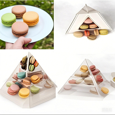 Suministro Macaron 9 embalaje bandejas de macaron cajas de papel de macaron bandejas de plástico de macaron cajas de regalo de macaron cartones de macaron