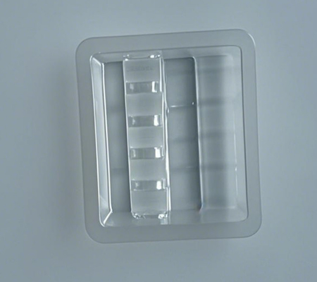 Portador de caja de PVC PET inyección de agua Tonetto ampolla inyección oral de polvo líquido blister envasado en bandeja de plástico de envasado de medicamentos