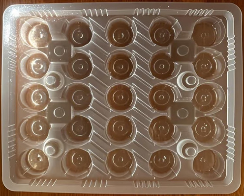 Embalaje de postres de chocolate de PP bandeja a prueba de agua no tóxica