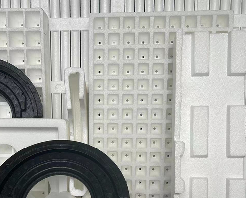 Envases de plástico de poliestireno blanco con material de protección personalizado