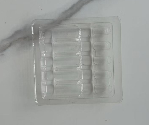 Embalaje farmacéutico personalizado Vial desechable de ampollas de plástico en bandeja médica Vial de ampolla