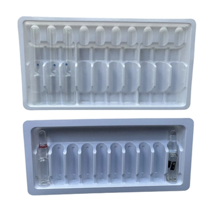 10 ml de ampolla en bandeja de plástico disponible
