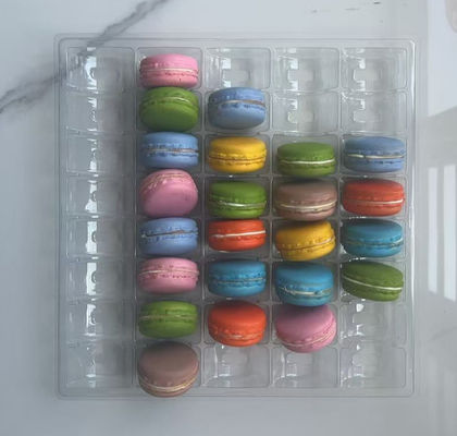 Empaquetado de caja de regalo de macarons, empaquetado de caja de papel para macarons, empaquetado de plástico para macarons