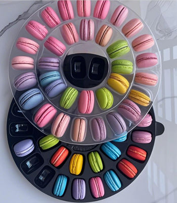 embalaje de plástico de macaron personalizado