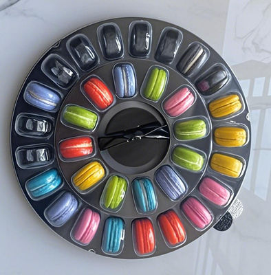 Embalaje de caja de regalo de macarons personalizado, embalaje de caja de papel de macarons personalizado, embalaje de plástico de macarons personalizado