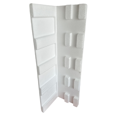 Protección de esquina de espuma de EPS (poliestireno expandido) Productos electrónicos frágiles personalizados Protección de ángulo derecho para ventanas y puertas
