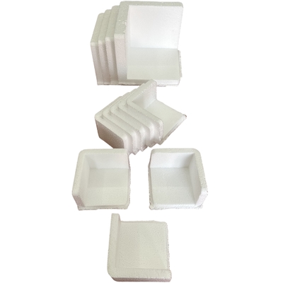 Protección personalizada de piezas de ángulo recto Protección de esquinas de espuma EPS Muebles Placas de vidrio Equipos electrónicos