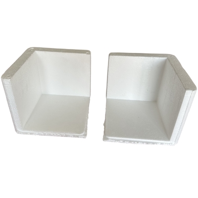 Protección personalizada de piezas de ángulo recto Protección de esquinas de espuma EPS Muebles Placas de vidrio Equipos electrónicos