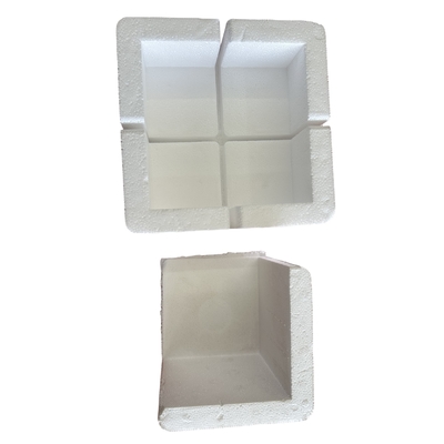 Protección de esquina de espuma EPS protección personalizada de piezas en ángulo recto como placas de vidrio, equipos electrónicos y muebles