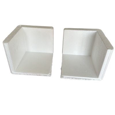 Protección de esquina de espuma EPS protección personalizada de piezas en ángulo recto como placas de vidrio, equipos electrónicos y muebles