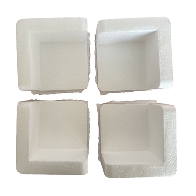 Protección de esquina de espuma EPS protección personalizada de piezas en ángulo recto como placas de vidrio, equipos electrónicos y muebles
