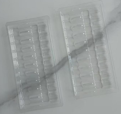 10 ml 10 piezas de porcelana líquida oral bandeja blanca los fabricantes suministran bandeja interna de líquido oral bandeja interna de plástico transparente