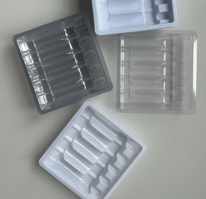 Caja de ampollas transparente de plástico PVC PET Contenedor de líquido oral desechable