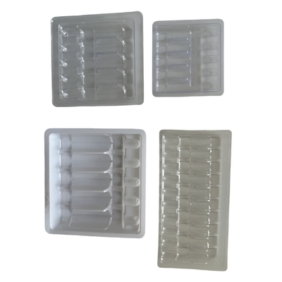 1 ml 2 ml 5 ml 10 ml bandeja de la ampolla de PET de agua para inyección bandeja de embalaje de la ampolla de personalización