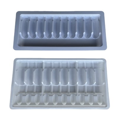 1 ml 2 ml 5 ml 10 ml bandeja de la ampolla de PET de agua para inyección bandeja de embalaje de la ampolla de personalización