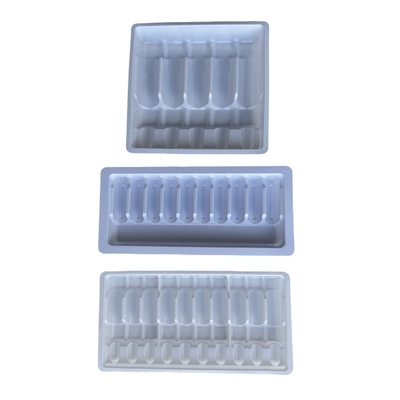 1 ml 2 ml 5 ml 10 ml bandeja de la ampolla de PET de agua para inyección bandeja de embalaje de la ampolla de personalización