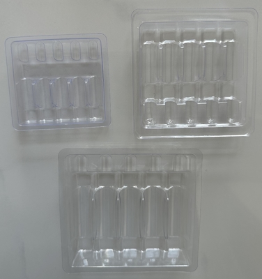 Embalaje en bandeja de ampollas para inyección de agua 1ml 2ml 5ml 10ml bandeja de ampollas PET personalización