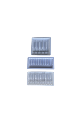 Embalaje en bandeja de ampollas para inyección de agua 1ml 2ml 5ml 10ml bandeja de ampollas PET personalización