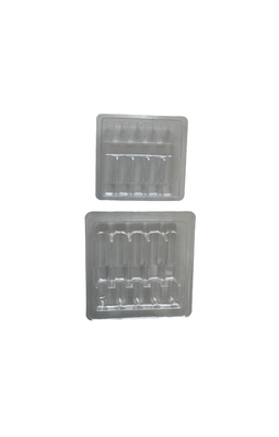 Embalaje personalizado en bandeja de ampollas para inyección de agua 1 ml 2 ml 5 ml 10 ml bandeja de ampolla PET