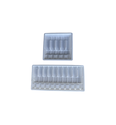 Embalaje personalizado en bandeja de ampollas para inyección de agua 1 ml 2 ml 5 ml 10 ml bandeja de ampolla PET