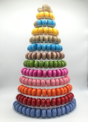 Nuevo diseño 10 Nivel Torre de macarrones bandeja de comida desechable
