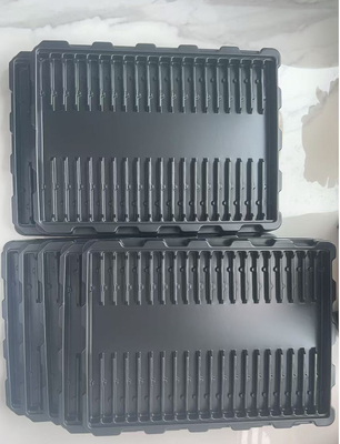 Fabrica personalizada PS Anti-estático Bolsas de ampollas, Cajas de plástico transparente Embalaje electrónico PCB módulo de rotación de bandejas
