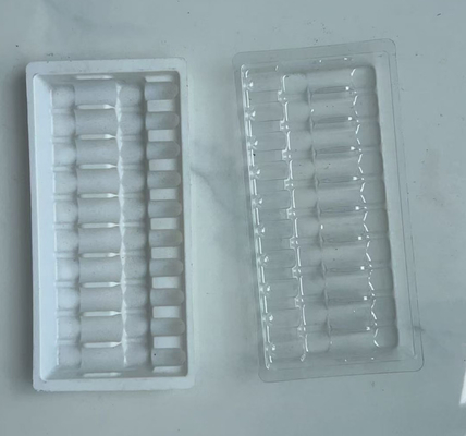 1 ml de 5, 10 ampollas interiores de plástico, viales, bandejas, bandejas interiores, bandejas de medicamentos
