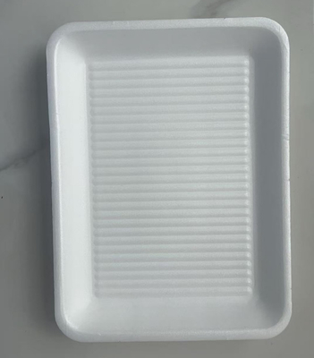 EPS Cuadrado bandejas de alimentos frescos de un solo compartimiento Cajas de atmósfera modificada bandejas de alimentos frescos